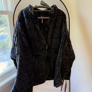 Free People Dolman Quilted Knit Jacket